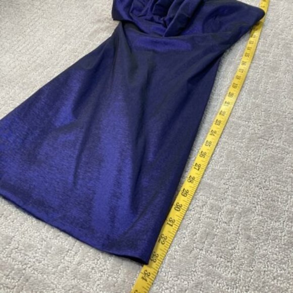 Dress Snap Party Formal Purple 1-Shoulder Ruffles Layered Satin-Taffet… - Picture 4 of 7